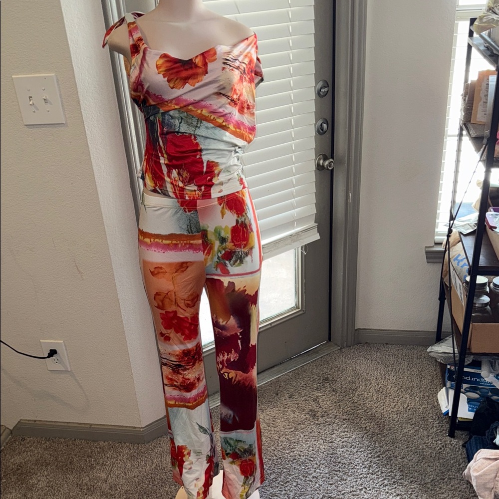 SHEIN Multicolor Floral Jumpsuit